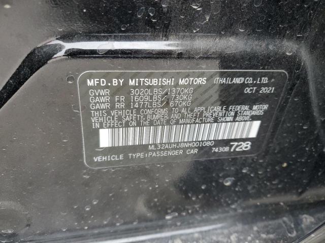 Photo 12 VIN: ML32AUHJ8NH001080 - MITSUBISHI MIRAGE ES 