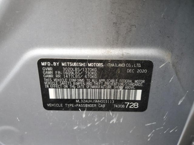 Photo 11 VIN: ML32AUHJ9MH003113 - MITSUBISHI MIRAGE ES 