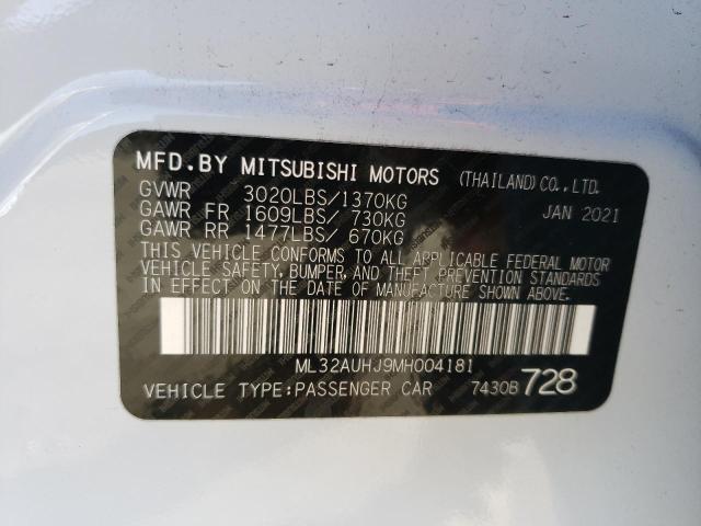 Photo 11 VIN: ML32AUHJ9MH004181 - MITSUBISHI MIRAGE ES 