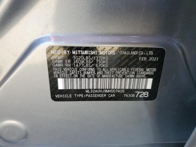 Photo 11 VIN: ML32AUHJ9MH007405 - MITSUBISHI MIRAGE 