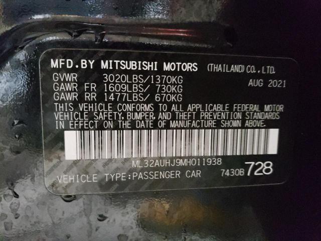 Photo 11 VIN: ML32AUHJ9MH011938 - MITSUBISHI MIRAGE 