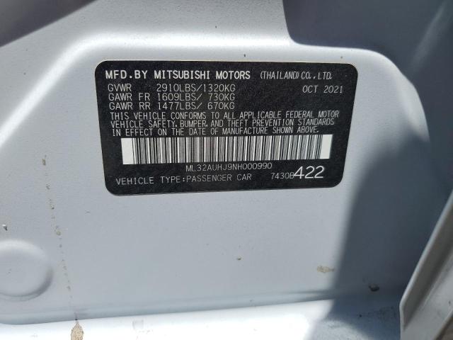 Photo 11 VIN: ML32AUHJ9NH000990 - MITSUBISHI MIRAGE ES 