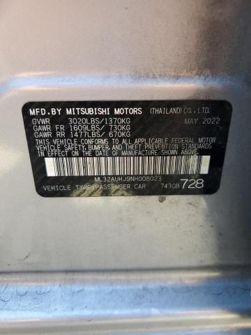 Photo 11 VIN: ML32AUHJ9NH008023 - MITSUBISHI MIRAGE 