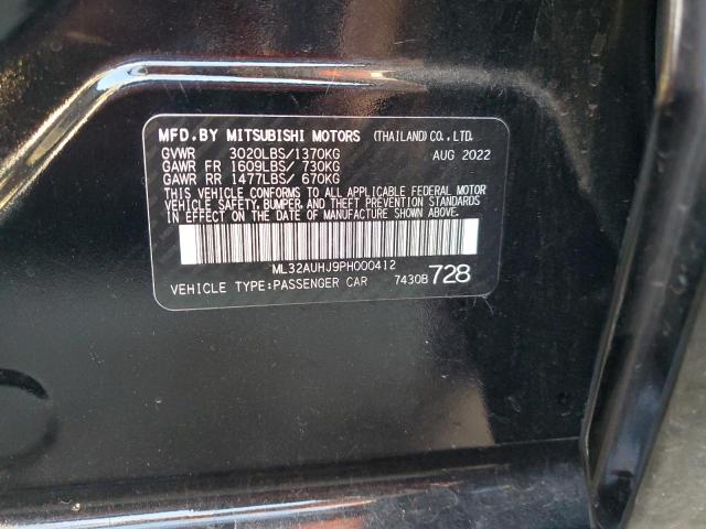 Photo 11 VIN: ML32AUHJ9PH000412 - MITSUBISHI MIRAGE 