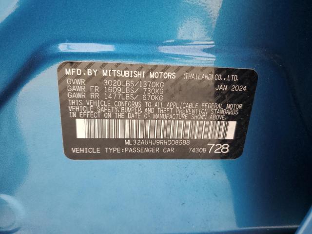 Photo 11 VIN: ML32AUHJ9RH008688 - MITSUBISHI MIRAGE ES 