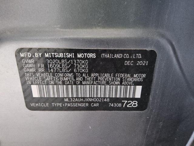 Photo 11 VIN: ML32AUHJXNH002148 - MITSUBISHI MIRAGE ES 