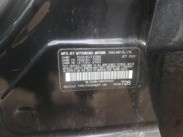 Photo 12 VIN: ML32AWHJ3MH000820 - MITSUBISHI MIRAGE SE 