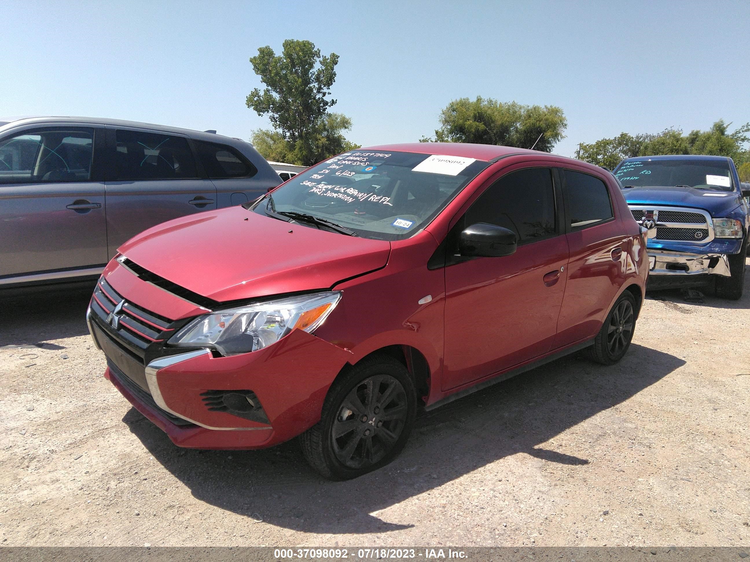 Photo 1 VIN: ML32AWHJ3NH009387 - MITSUBISHI MIRAGE 