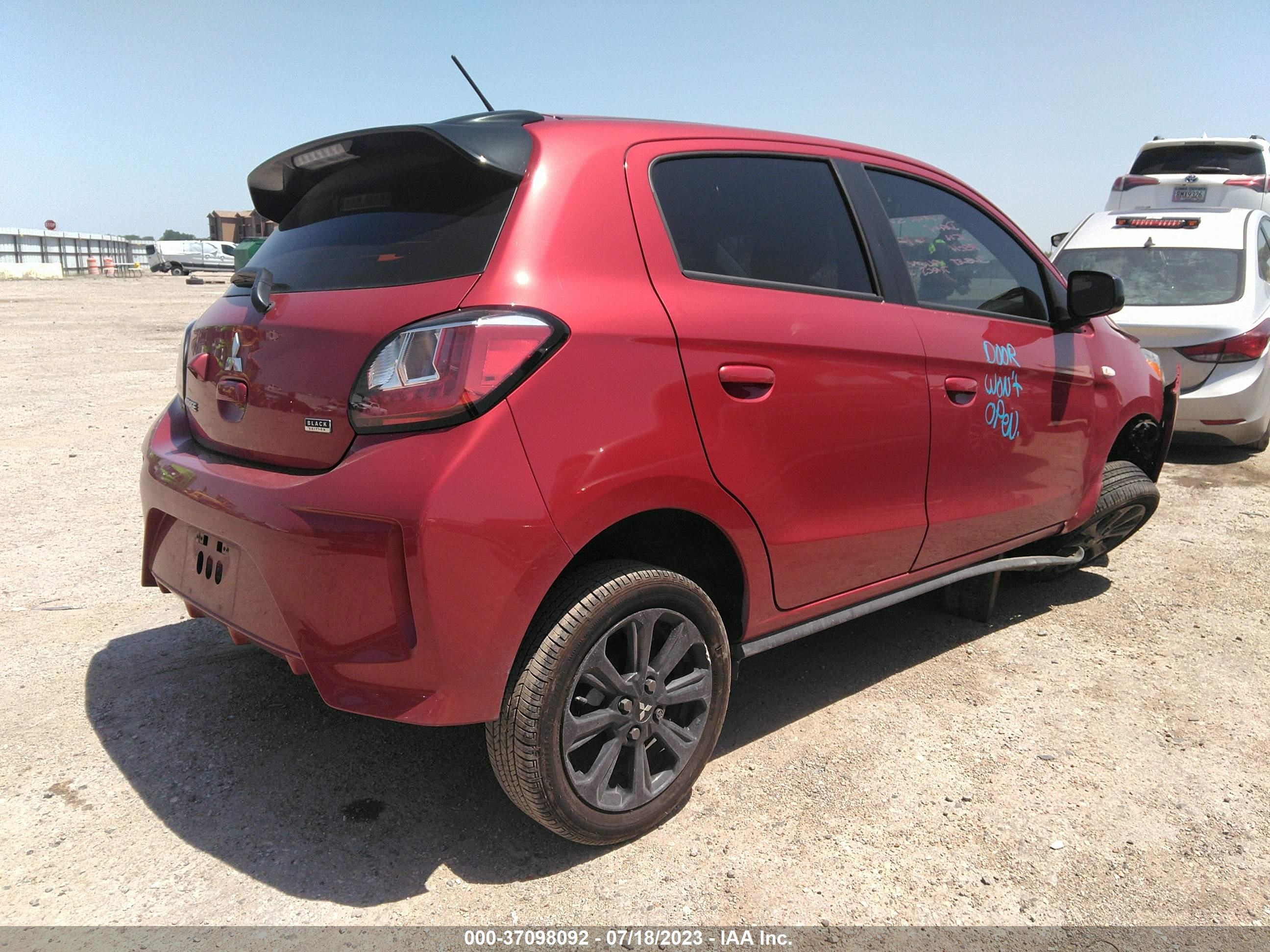 Photo 3 VIN: ML32AWHJ3NH009387 - MITSUBISHI MIRAGE 