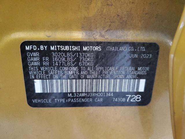 Photo 11 VIN: ML32AWHJ3RH001344 - MITSUBISHI MIRAGE SE 