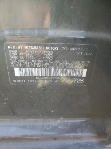 Photo 11 VIN: ML32AWHJ4PH002564 - MITSUBISHI MIRAGE SE 