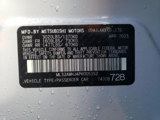 Photo 12 VIN: ML32AWHJ4PH005352 - MITSUBISHI MIRAGE 