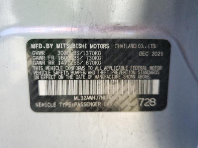 Photo 11 VIN: ML32AWHJ7NH002622 - MITSUBISHI MIRAGE SE 