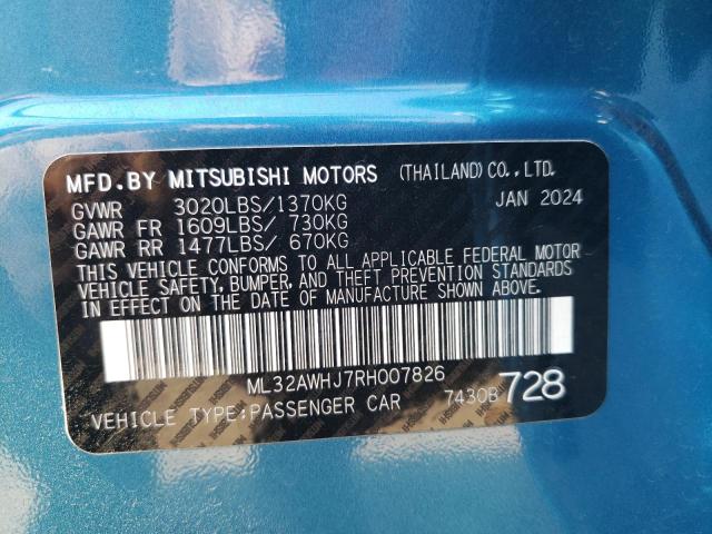 Photo 11 VIN: ML32AWHJ7RH007826 - MITSUBISHI MIRAGE SE 