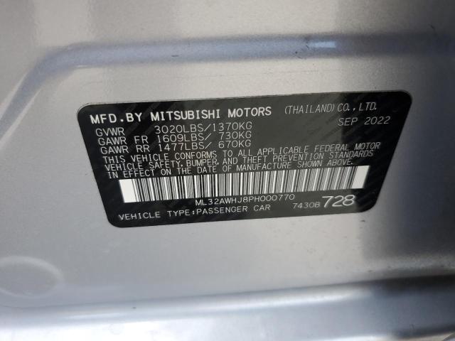 Photo 11 VIN: ML32AWHJ8PH000770 - MITSUBISHI MIRAGE 