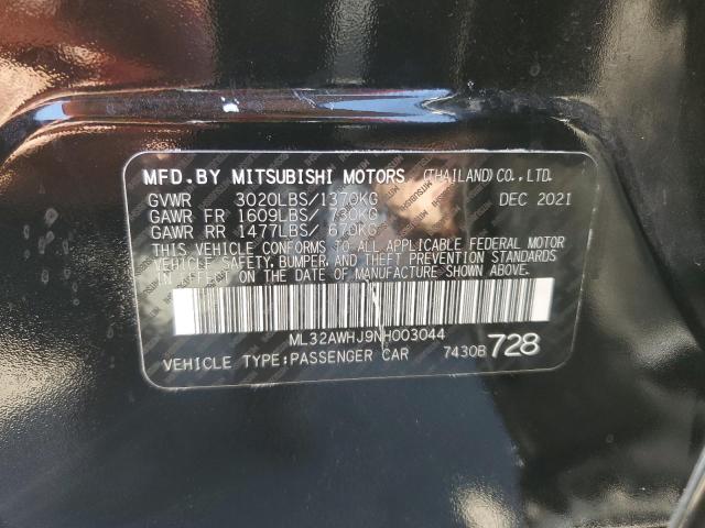 Photo 11 VIN: ML32AWHJ9NH003044 - MITSUBISHI MIRAGE SE 