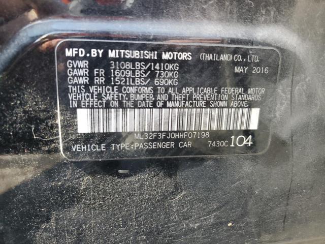 Photo 11 VIN: ML32F3FJ0HHF07198 - MITSUBISHI MIRAGE G4 