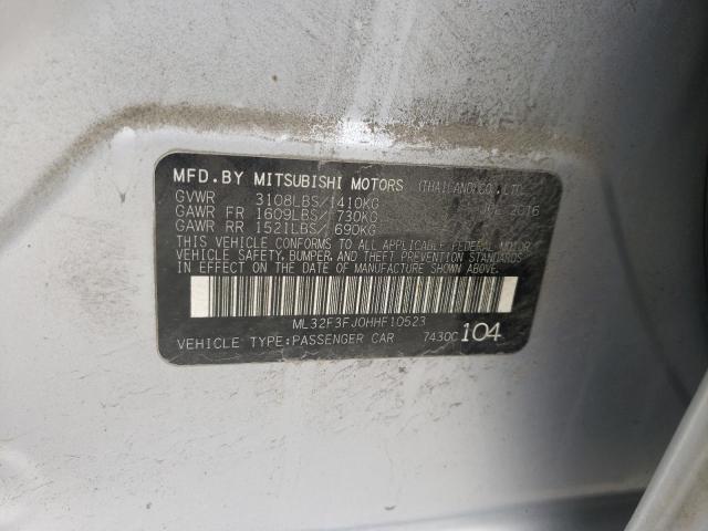 Photo 11 VIN: ML32F3FJ0HHF10523 - MITSUBISHI MIRAGE 