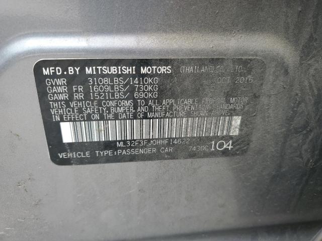 Photo 11 VIN: ML32F3FJ0HHF14622 - MITSUBISHI MIRAGE 