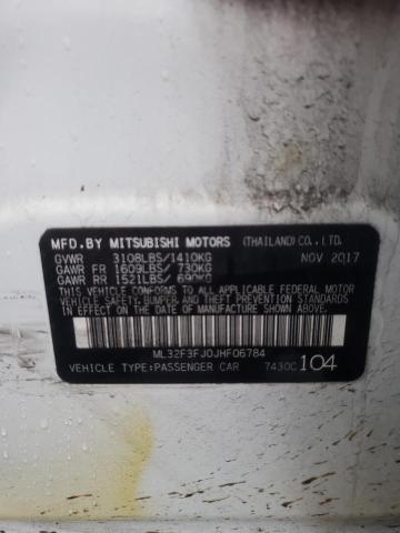 Photo 11 VIN: ML32F3FJ0JHF06784 - MITSUBISHI MIRAGE 