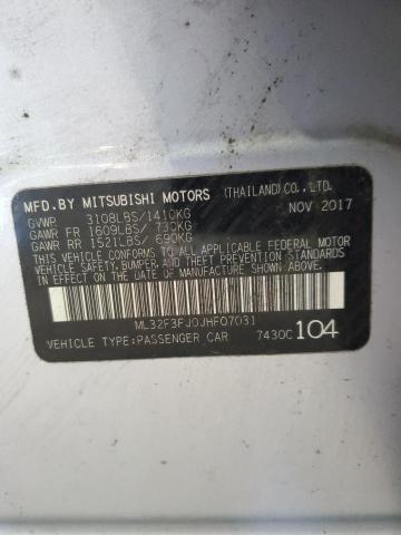 Photo 11 VIN: ML32F3FJ0JHF07031 - MITSUBISHI MIRAGE 