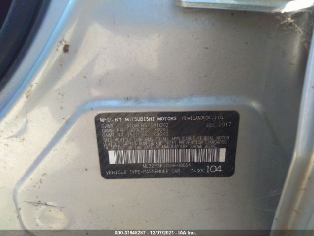 Photo 8 VIN: ML32F3FJ0JHF08664 - MITSUBISHI MIRAGE G4 