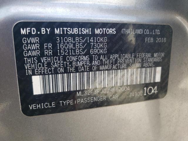 Photo 11 VIN: ML32F3FJ0JHF12004 - MITSUBISHI MIRAGE 