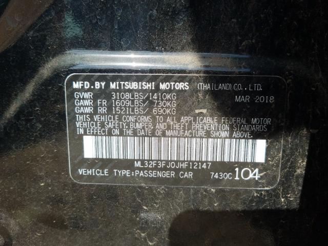 Photo 9 VIN: ML32F3FJ0JHF12147 - MITSUBISHI MIRAGE G4 