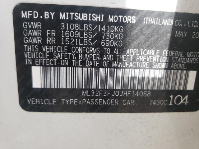 Photo 9 VIN: ML32F3FJ0JHF14058 - MITSUBISHI MIRAGE G4 