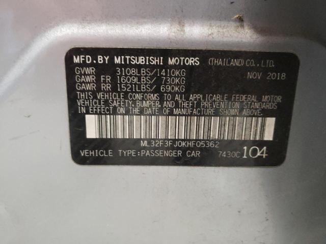 Photo 9 VIN: ML32F3FJ0KHF05362 - MITSUBISHI MIRAGE G4 