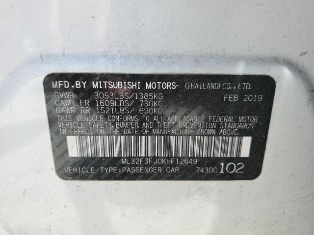 Photo 11 VIN: ML32F3FJ0KHF12649 - MITSUBISHI MIRAGE G4 