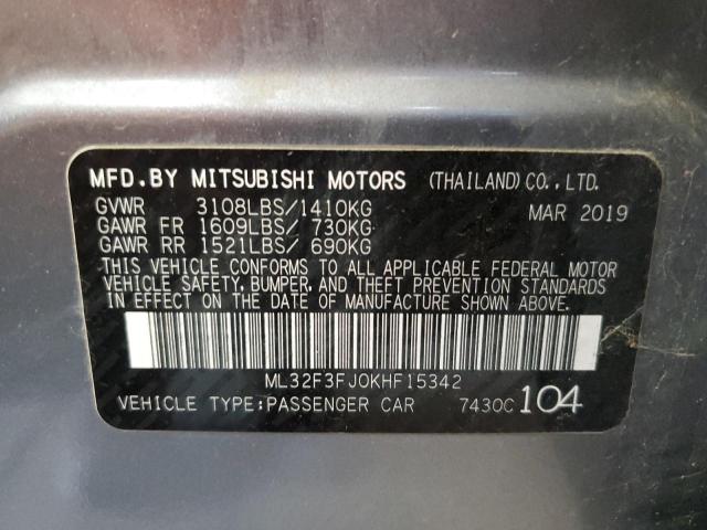 Photo 12 VIN: ML32F3FJ0KHF15342 - MITSUBISHI MIRAGE G4 