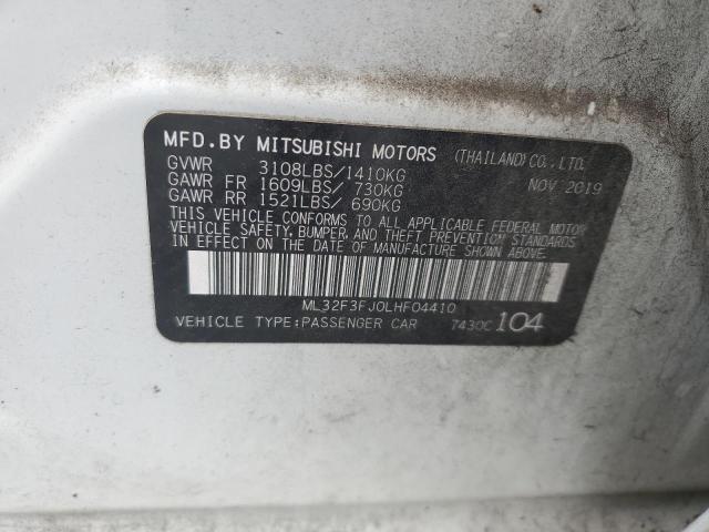 Photo 11 VIN: ML32F3FJ0LHF04410 - MITSUBISHI MIRAGE 