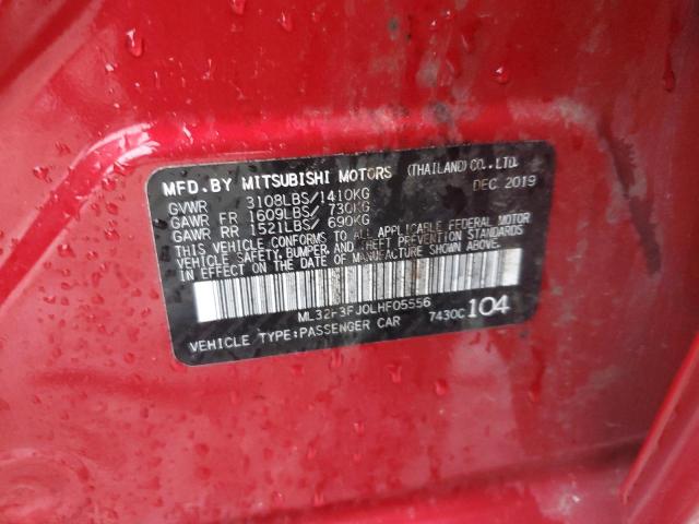 Photo 11 VIN: ML32F3FJ0LHF05556 - MITSUBISHI MIRAGE G4 