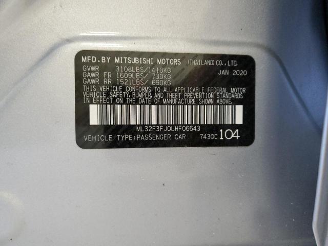 Photo 11 VIN: ML32F3FJ0LHF06643 - MITSUBISHI MIRAGE G4 