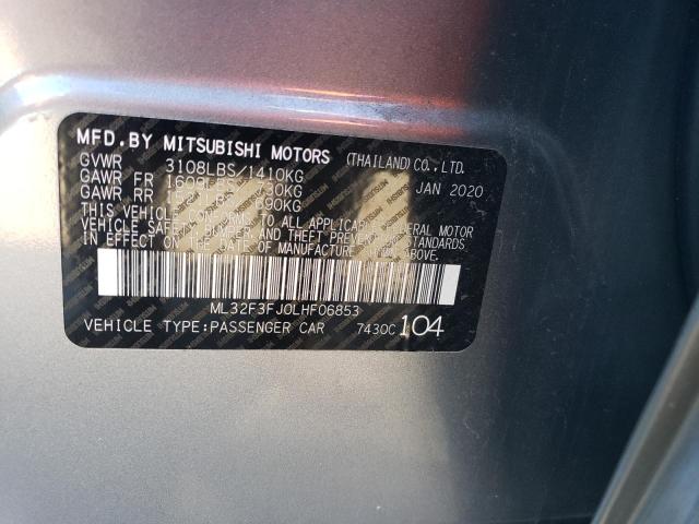 Photo 11 VIN: ML32F3FJ0LHF06853 - MITSUBISHI MIRAGE 