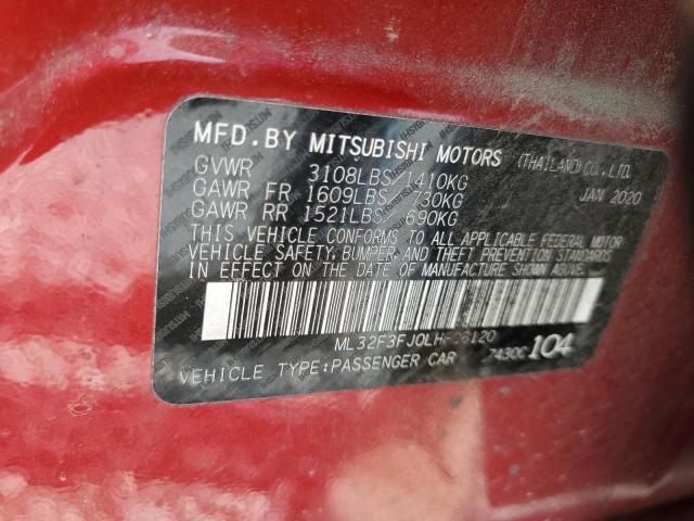 Photo 11 VIN: ML32F3FJ0LHF08120 - MITSUBISHI MIRAGE 