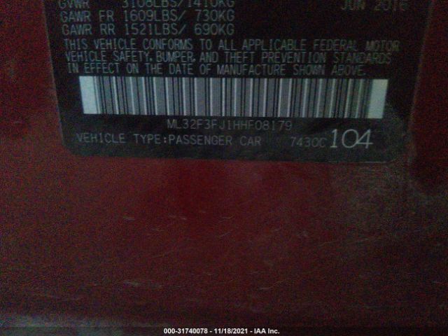 Photo 8 VIN: ML32F3FJ1HHF08179 - MITSUBISHI MIRAGE G4 