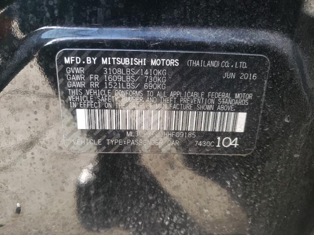 Photo 9 VIN: ML32F3FJ1HHF09185 - MITSUBISHI MIRAGE G4 