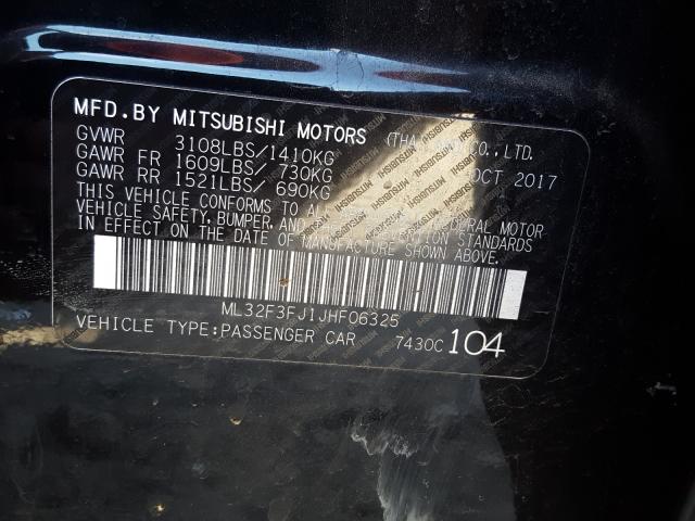 Photo 9 VIN: ML32F3FJ1JHF06325 - MITSUBISHI MIRAGE G4 