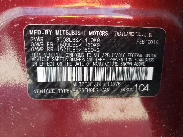 Photo 12 VIN: ML32F3FJ1JHF11976 - MITSUBISHI MIRAGE G4 