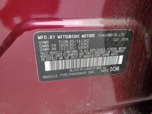 Photo 12 VIN: ML32F3FJ1KHF01966 - MITSUBISHI MIRAGE 