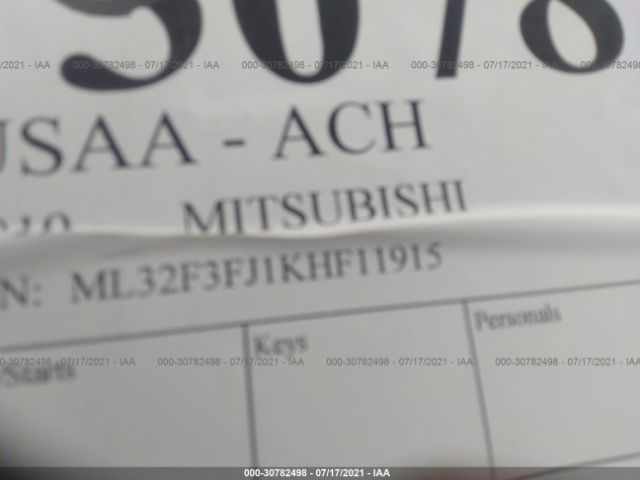 Photo 8 VIN: ML32F3FJ1KHF11915 - MITSUBISHI MIRAGE G4 