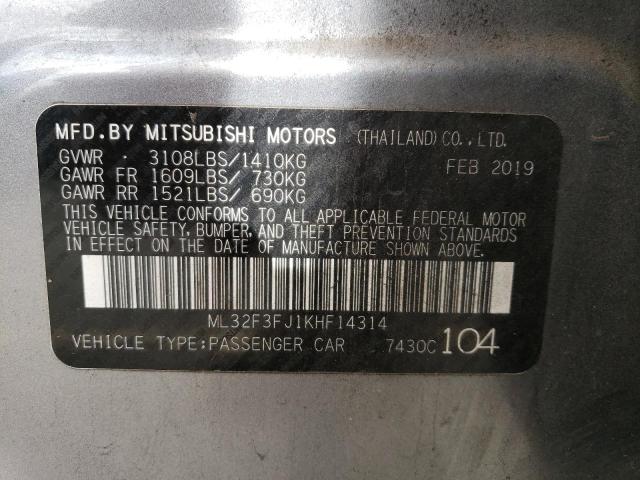 Photo 11 VIN: ML32F3FJ1KHF14314 - MITSUBISHI MIRAGE 