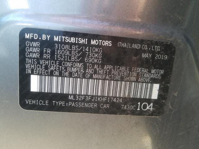 Photo 9 VIN: ML32F3FJ1KHF17424 - MITSUBISHI MIRAGE G4 