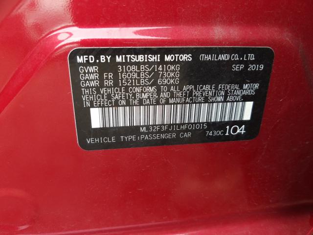 Photo 9 VIN: ML32F3FJ1LHF01015 - MITSUBISHI MIRAGE G4 