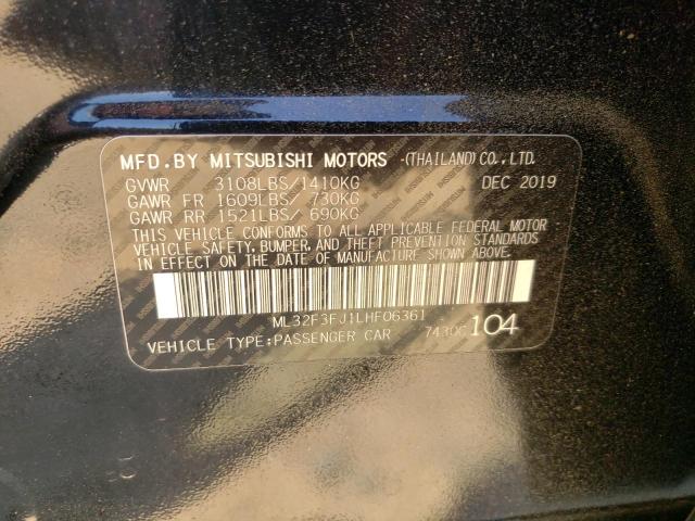 Photo 11 VIN: ML32F3FJ1LHF06361 - MITSUBISHI MIRAGE 