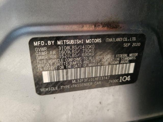 Photo 9 VIN: ML32F3FJ1LHF13147 - MITSUBISHI MIRAGE G4 