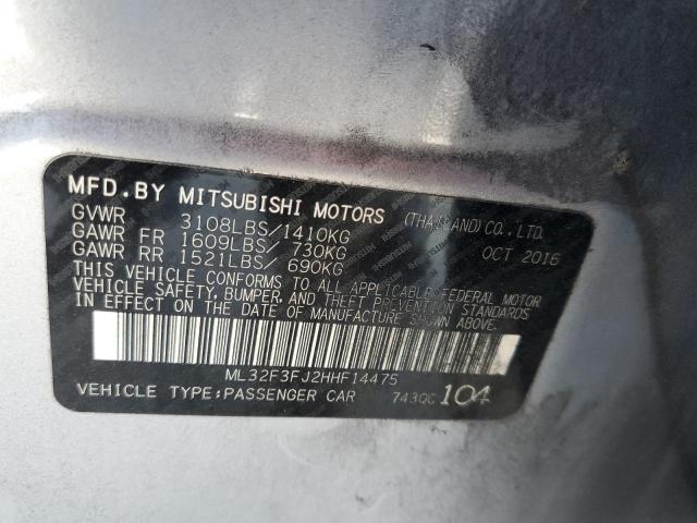 Photo 11 VIN: ML32F3FJ2HHF14475 - MITSUBISHI MIRAGE G4 