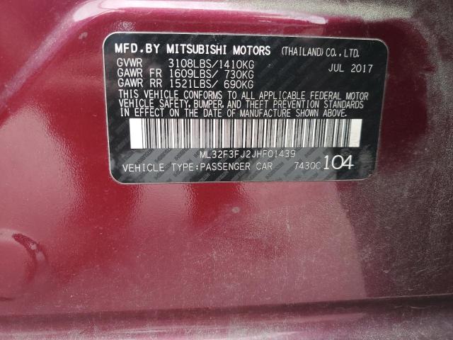 Photo 11 VIN: ML32F3FJ2JHF01439 - MITSUBISHI MIRAGE 